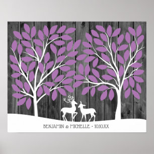 Deer - 100 Signature Guest Book Alternative Poster