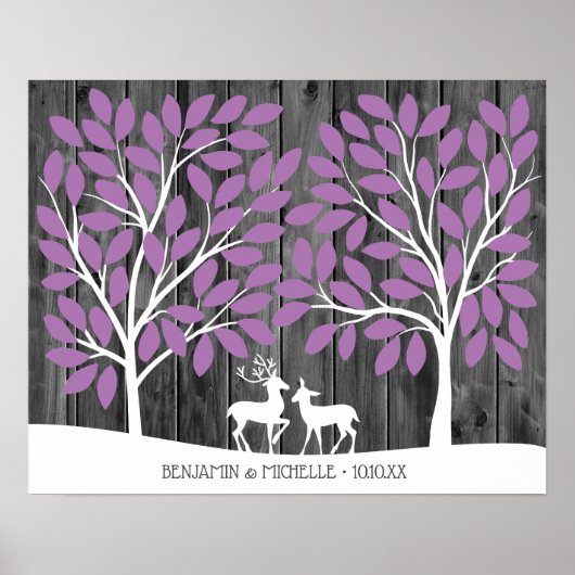 Deer - 100 Signature Guest Book Alternative Poster (Voorkant)