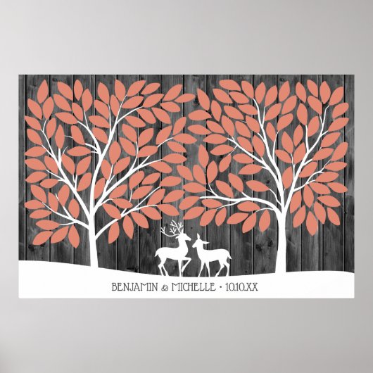 Deer - 150 Signature Guest Book Alternative Poster (Voorkant)