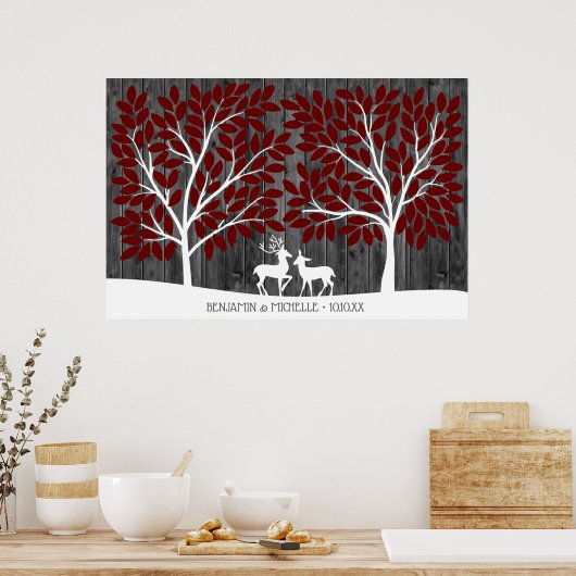 Deer - 200 Signature Guest Book Alternative Poster (Keuken)