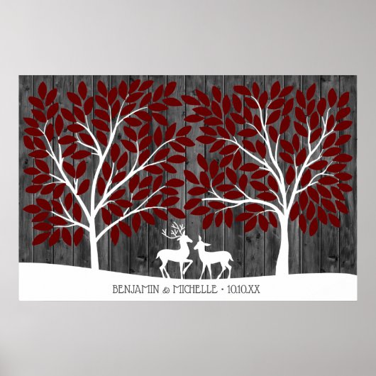 Deer - 200 Signature Guest Book Alternative Poster (Voorkant)