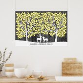 Deer - 250 Signature Guest Book Alternative Poster (Keuken)