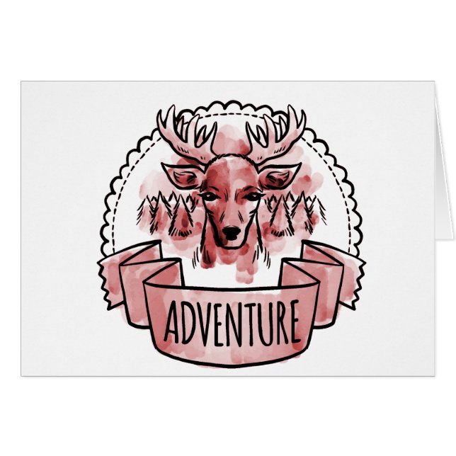 Deer Adventure Badge (Voorkant Horizontaal)