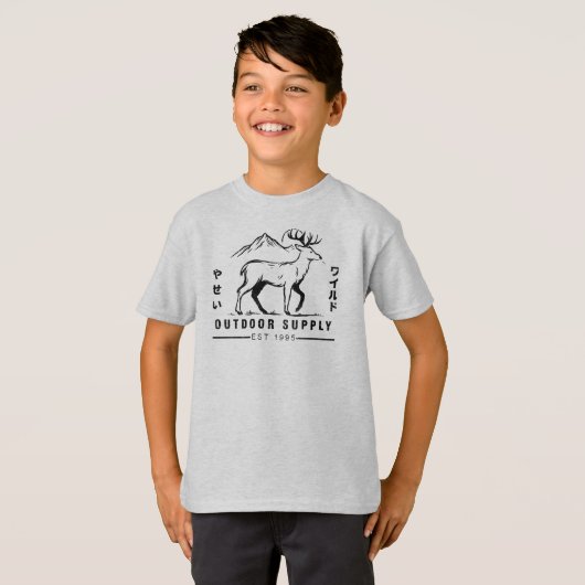Deer adventure outdoor supply  t-shirt (Voorkant volledig)