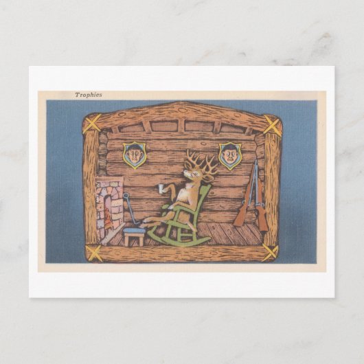 Deer als Hunter Funny Briefkaart (Voorkant)