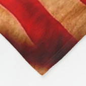 Deer American Flag Blanket, Fleece Deken (Hoek)
