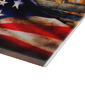 Deer American Flag Blanket, Snijplank (Hoek)