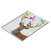 Deer and Birds Nests Pastel Shades Notitieboek (Linkerzijde)