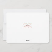 Deer And Cardinals On A Moon-lit Night Christmas Feestdagenkaart (Achterkant)