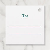 Deer and Christmas trees to from gift labels (Achterkant)