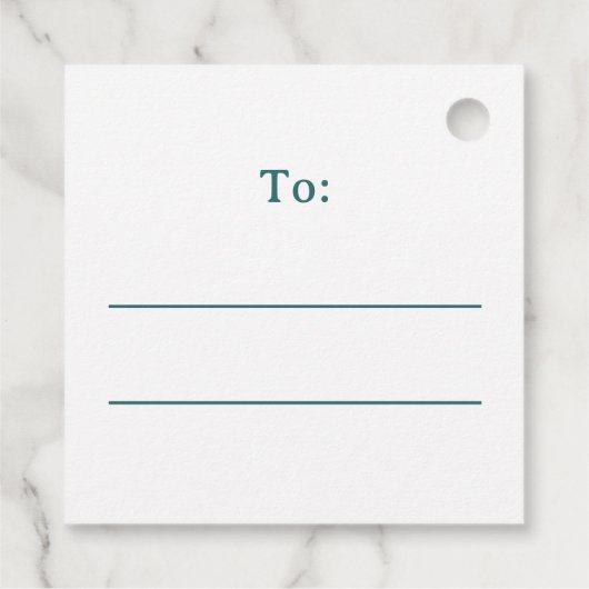 Deer and Christmas trees to from gift labels (Achterkant)