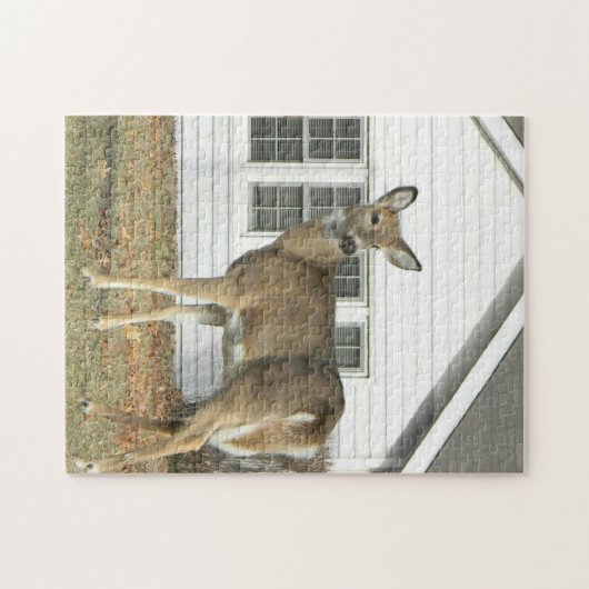Deer and Cottage - Puzzle Legpuzzel (Horizontaal)
