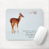 Deer and Dove Faith Bible Verse Mouse Pad Muismat (Met muis)