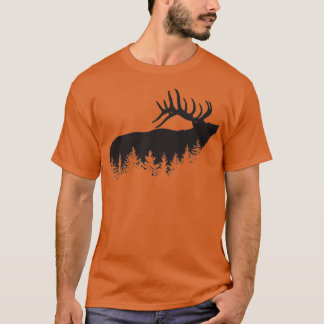 Deer and Evergreens Hunting Triblend T-shirt