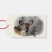 Deer and Frosty Hills Pack of Gift Labels Cadeaulabel (Achterkant Horizontaal)