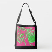 Deer and Its Magic Pearl Pouch Crossbody  Bag Crossbody Tas (Achterkant)