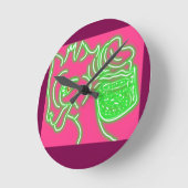 Deer and Its Magic Pearl Pouch Ronde Klok (Hoek)