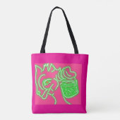 Deer and Its Magic Pearl Pouch Tote Bag (Achterkant)