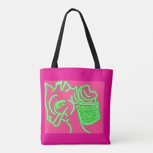 Deer and Its Magic Pearl Pouch Tote Bag (Achterkant)