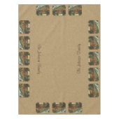 Deer and Stream Waterfall Tan Tafelkleed (Voorkant)