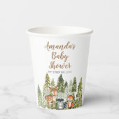 Deer Animal avonture Camper Mountain Forest Paper Papieren Bekers (Achterkant)