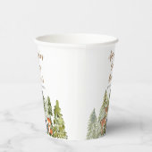 Deer Animal avonture Camper Mountain Forest Paper Papieren Bekers (Rechts)