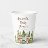 Deer Animal avonture Camper Mountain Forest Paper Papieren Bekers (Voorkant)