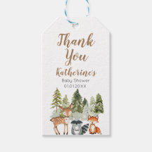 Deer Animal avontuur Camper Baby shower Dank u wel