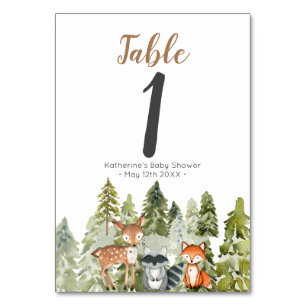 Deer Animal avontuur Camper Baby shower Kaart