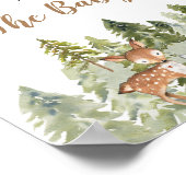 Deer Animal avontuur Camper wil Baby Poster (Hoek)