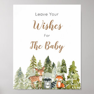 Deer Animal avontuur Camper wil Baby Poster