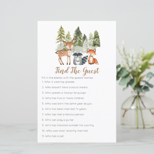 Deer animal avventure Woodland vindt het gastspel (Staand voorkant)