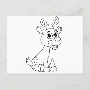 Deer Animal Fawn Baby Young Animal Cute Briefkaart
