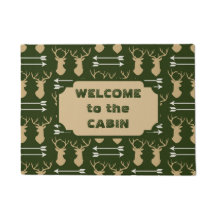 Deer Antler Arrow Pattern Cabin