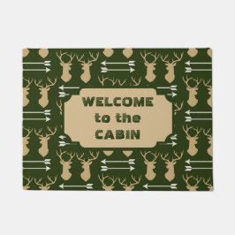 Deer Antler Arrow Pattern Cabin Deurmat