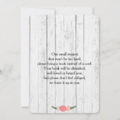 Deer Antler Baby Q Douche uitnodiging (Achterkant)