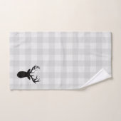 Deer Antler Cabin Check Patroon Badhanddoek Set Bad Handdoek (Handdoek)