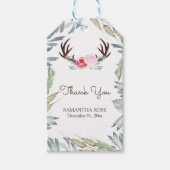 DEER ANTLER Favor Tag Cadeaulabel (Voorkant)