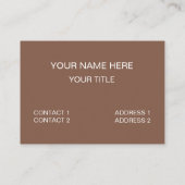 Deer Antler Funny Outdoor Visitekaartje (Achterkant)