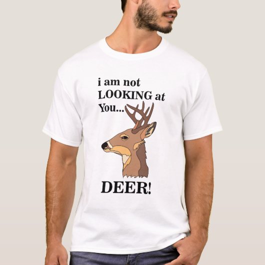 Deer Antler Funny T-shirt (Voorkant)