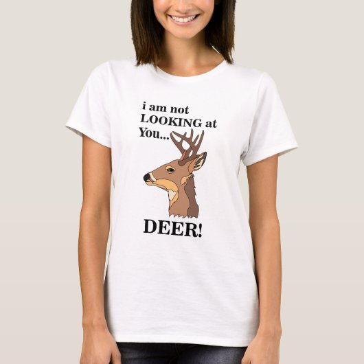Deer Antler Funny T-shirt (Voorkant)