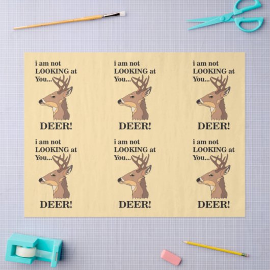 Deer Antler Funny Tissuepapier (Craft)