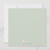 DEER ANTLER & Greenery Rehearsal Dinner Invite Kaart (Achterkant)