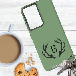 Deer Antler Monogram Samsung Galaxy Hoesje