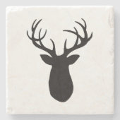 Deer Antler Mountain Marble Stone Onderzetter (Voorkant)