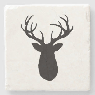 Deer Antler Mountain Marble Stone Onderzetter