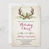 Deer Antler Shower Invite - Kerstmis Kaart (Voorkant)