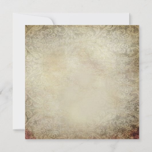 Deer Antler Skull Southwestern bruiloft Kaart (Achterkant)