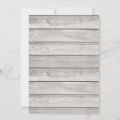 Deer Antler wit hout Baby shower uitnodiging (Achterkant)