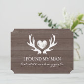Deer antler Zal je mijn bruidskaart zijn Kaart (Staand voorkant)
